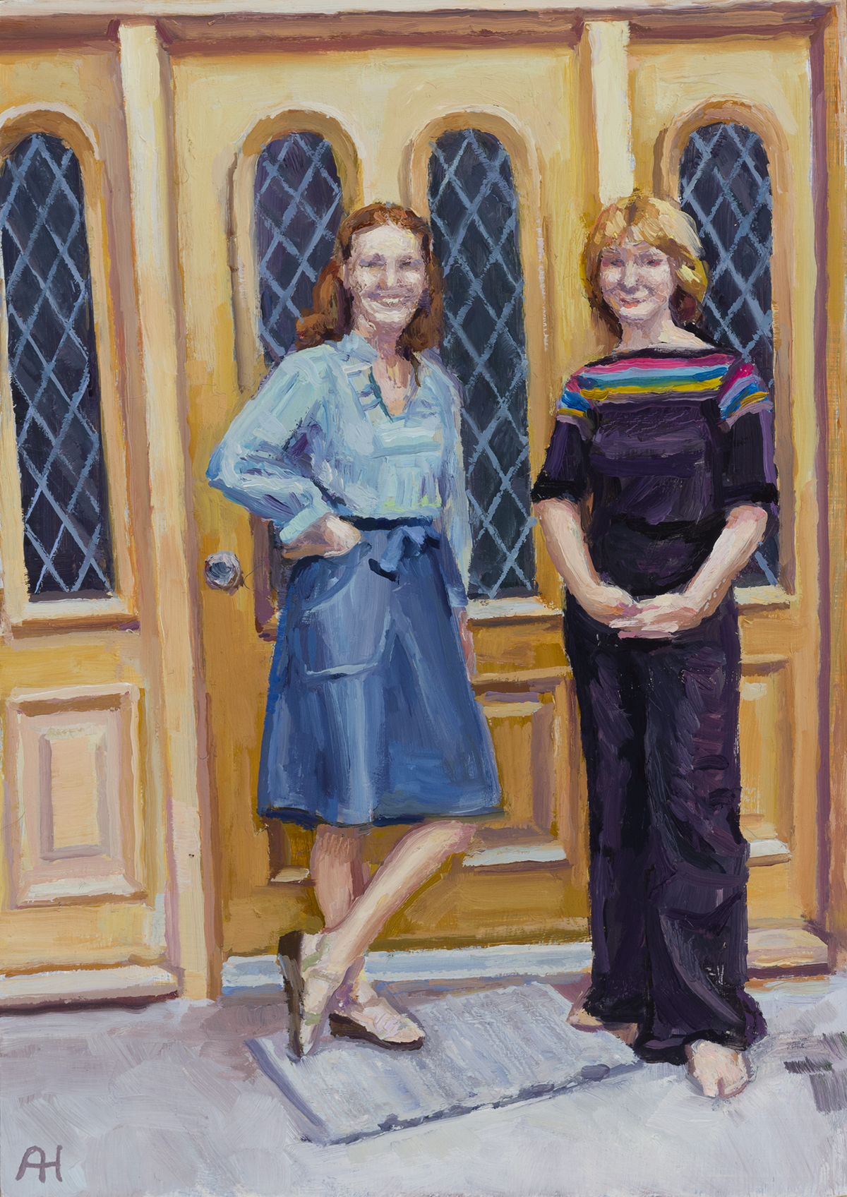 Denton, TX, oil on wood, 7” x 5”, 2022